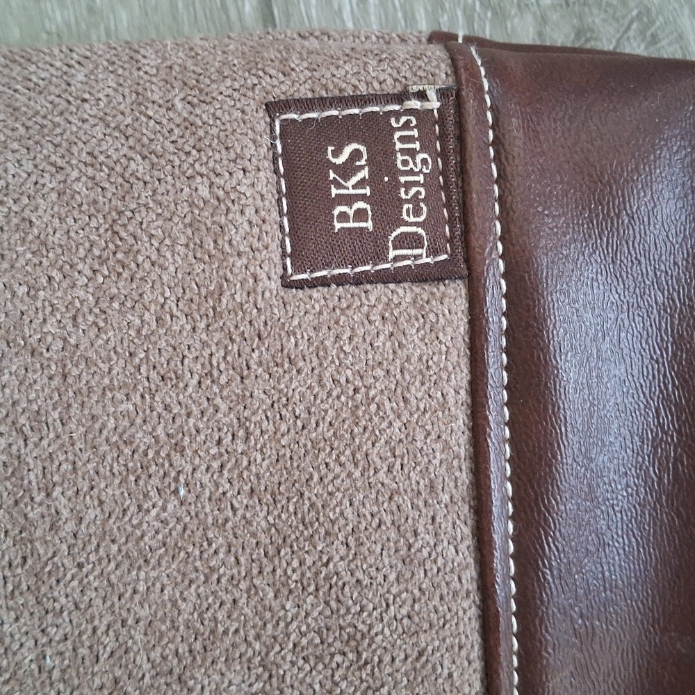BKS Designs Purse Moose Burlap, Fabric & Vinyl - Picture 6 of 7